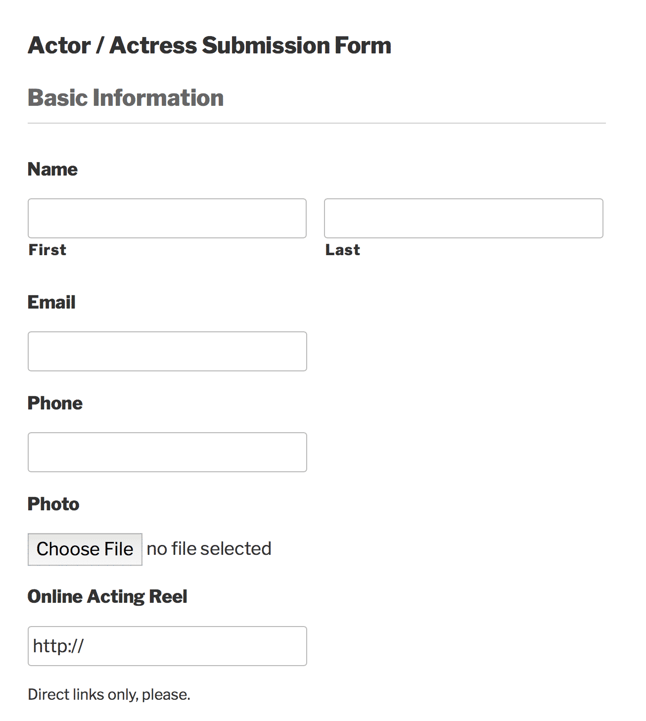 Creating a database of actors and actresses - GravityKit