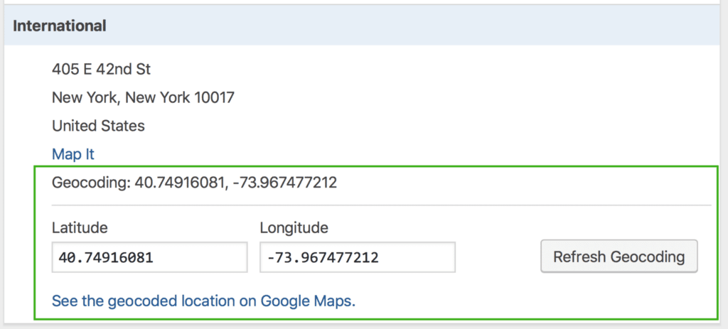 maps geocoding