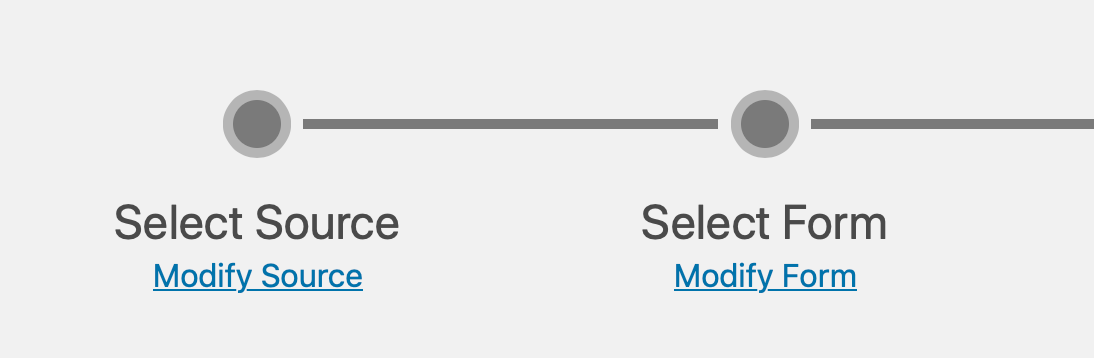 To modify the CSV file or the form being imported into, you can click the links at the top at any time