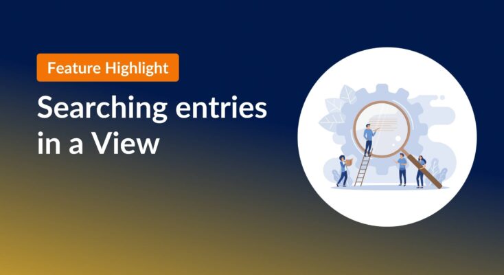 Feature highlight: Searching entries in a View