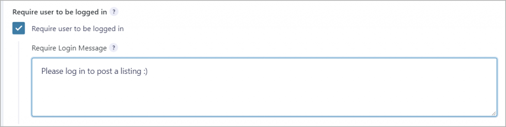 Gravity Forms require user to be logged in checkbox