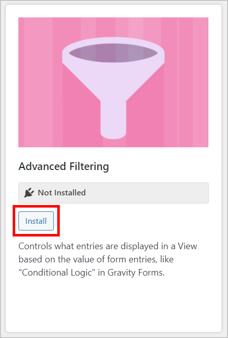 GravityView Advanced Filtering extension
