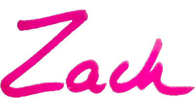 Zack’s signature