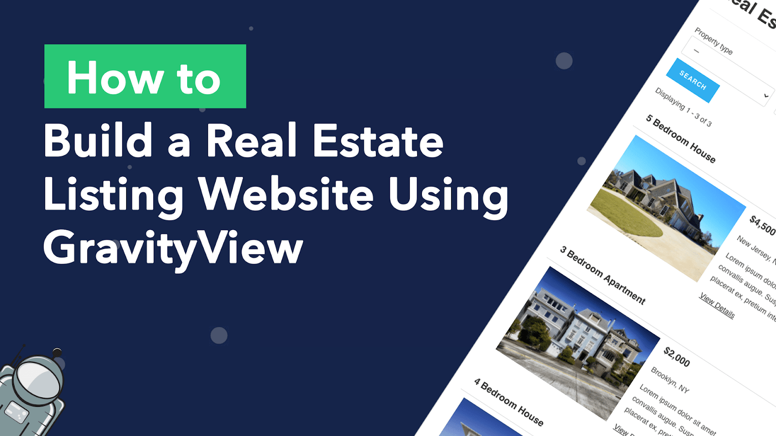 How to build a real estate listing website using GravityView