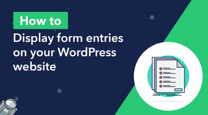 How to display form entries on your WordPress website