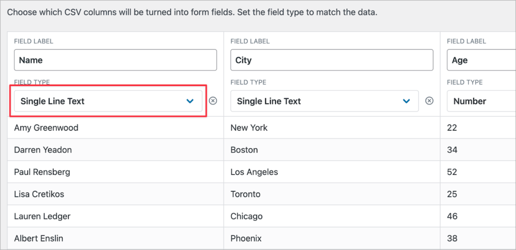 Mapping fields in Import Entries