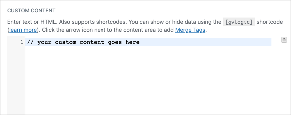 Feature highlight: The GravityView Custom Content field - GravityKit