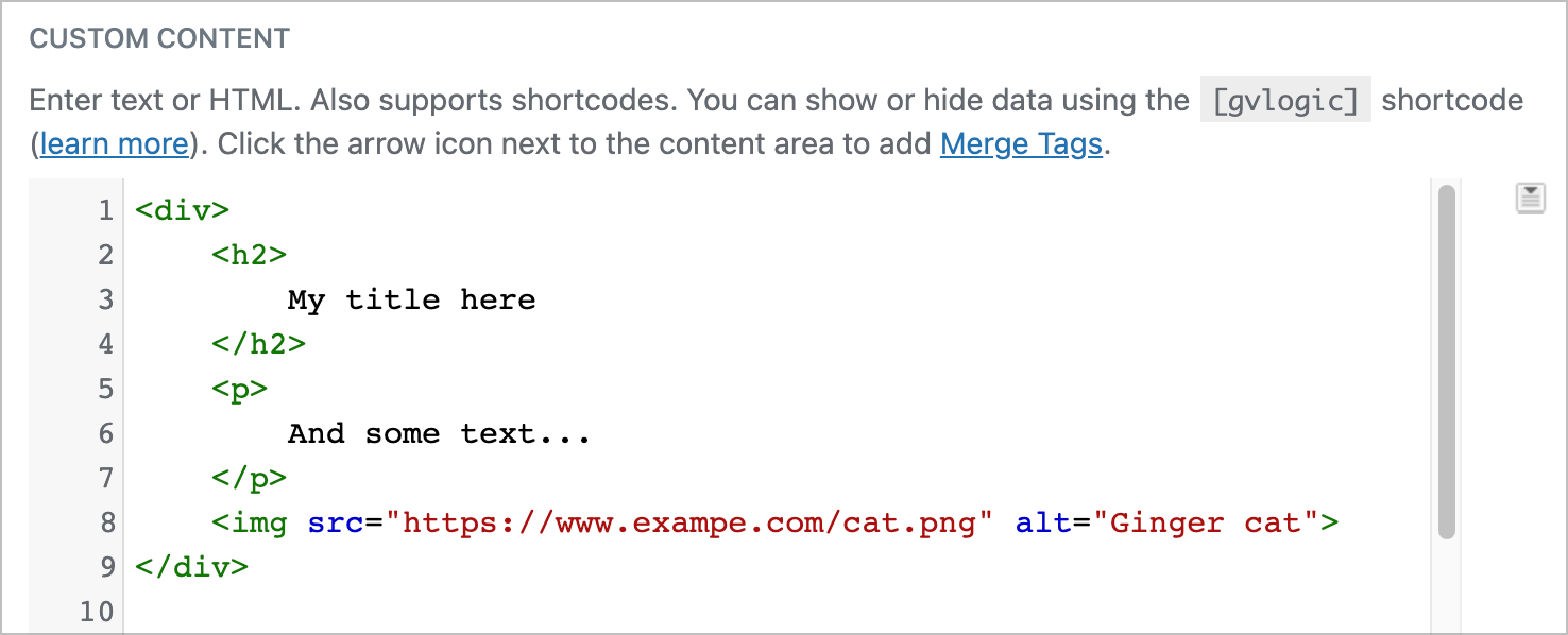 Feature highlight: The GravityView Custom Content field - GravityKit
