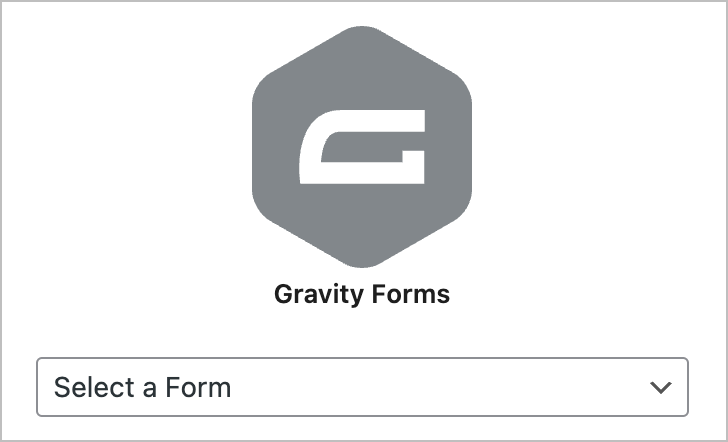 The Gravity Forms Gutenberg block