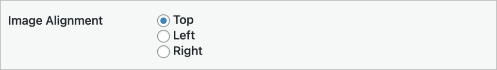 Image Alignment - 'Top', 'Left', or 'Right'