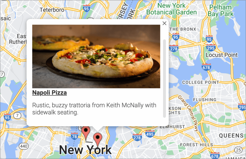 Map With Highlight Example Feature Highlight: Maps info boxes - GravityKit