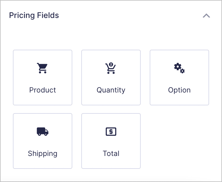 Gravity Forms Pricing Fields