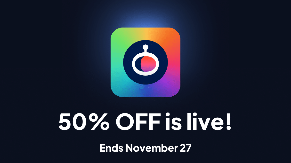 50% off is live!