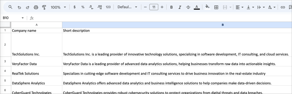 An Excel file containing Gravity Forms entry data