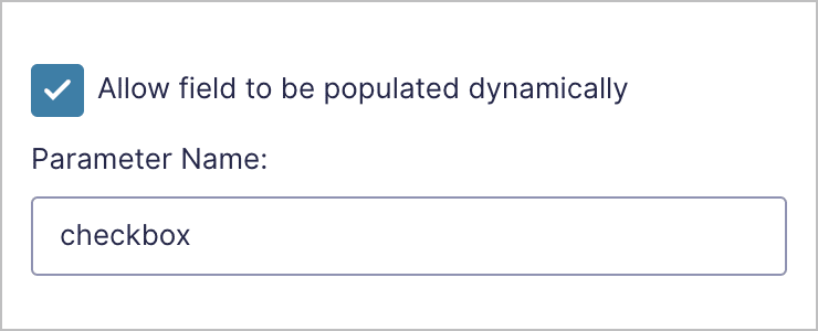A checkbox labeled 