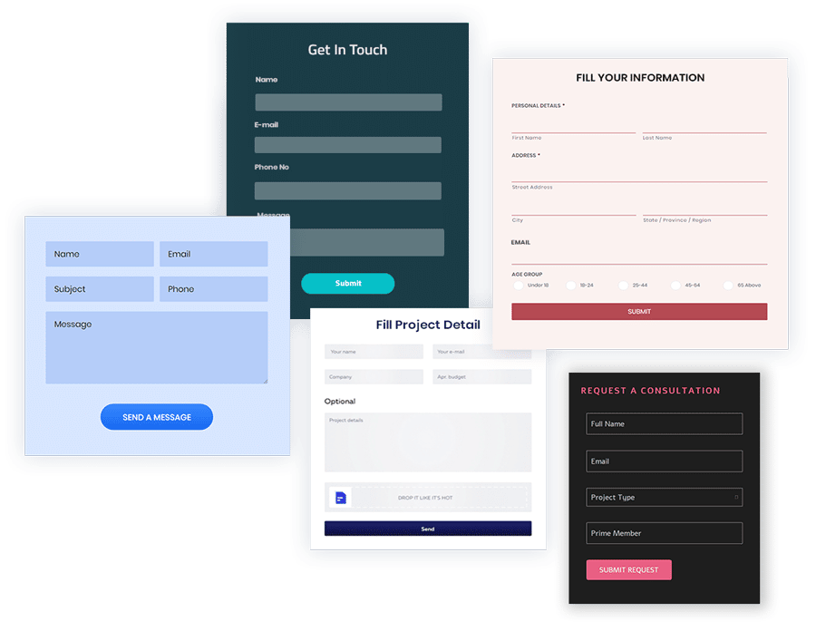 Forms of all different styles. This is an example of what you can accomplish by styling your Gravity Forms using the 'Ultimate Addons for Beaver Builder' plugin