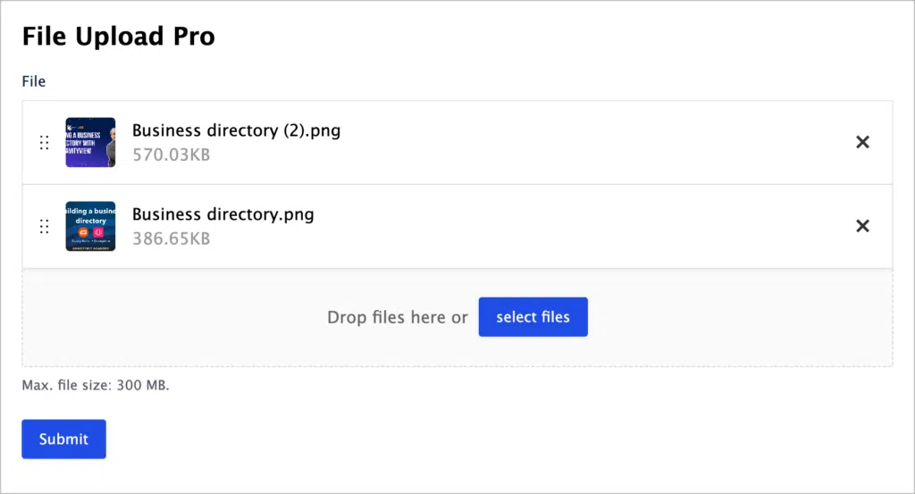 File Upload Pro – Frontend user experience