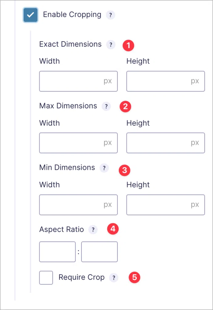 File Upload Pro – Image resizing options