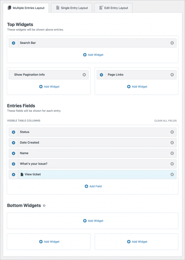 The GravityView View editor