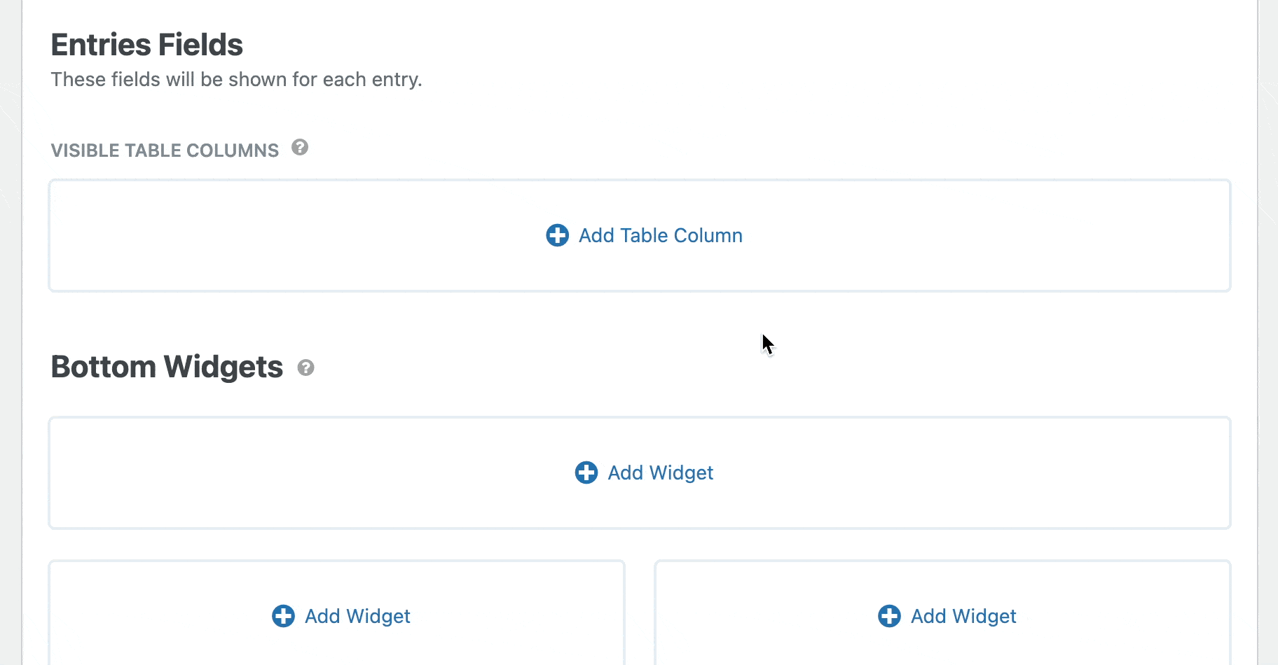 Creating and reordering columns in the GravityView visual editor