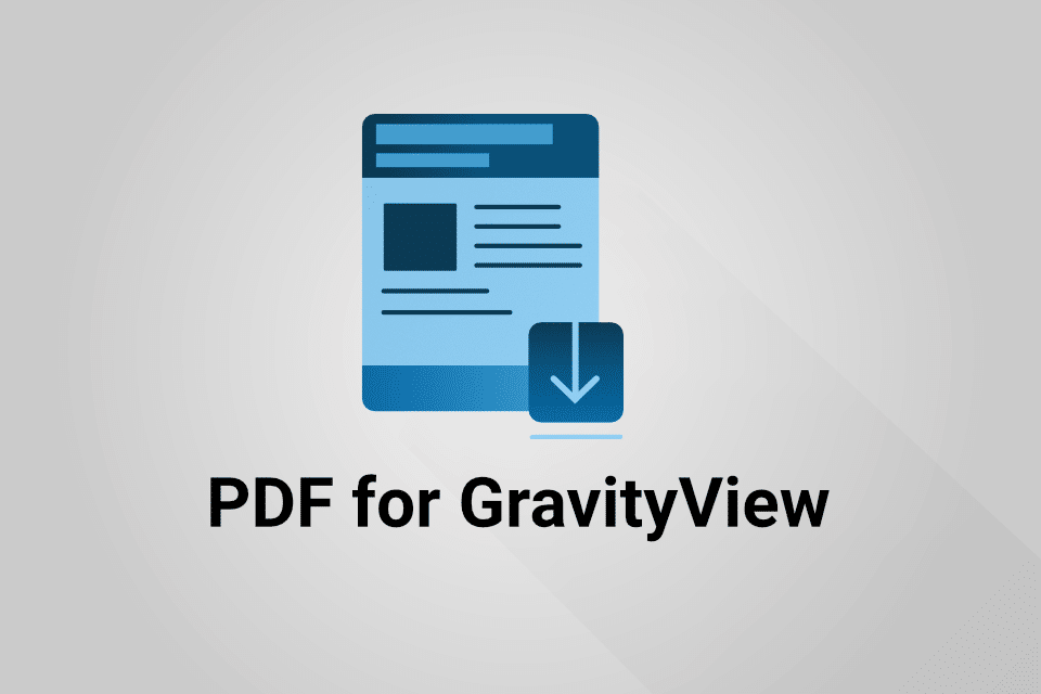 PDF for GravityView