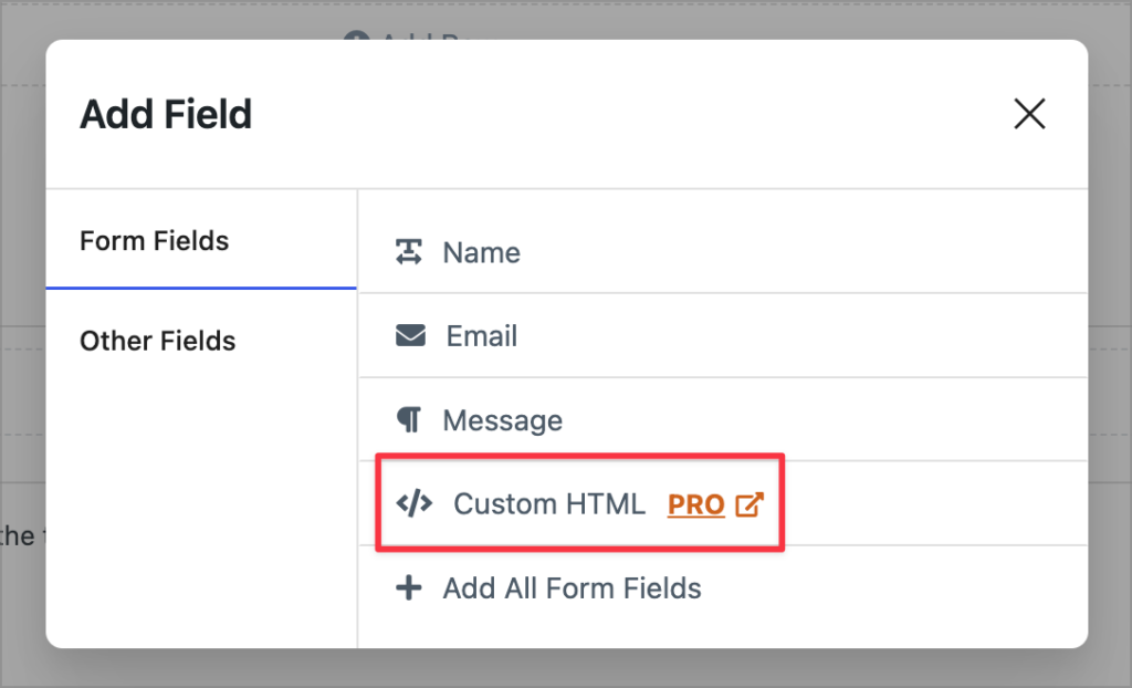NF Views – Custom HTML field