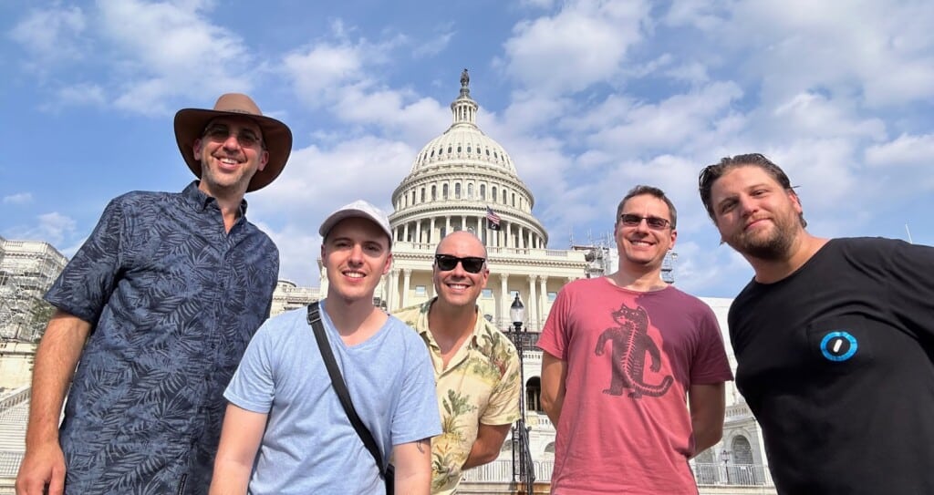 The GravityKit team at the Capitol Building in Washington, D.C.