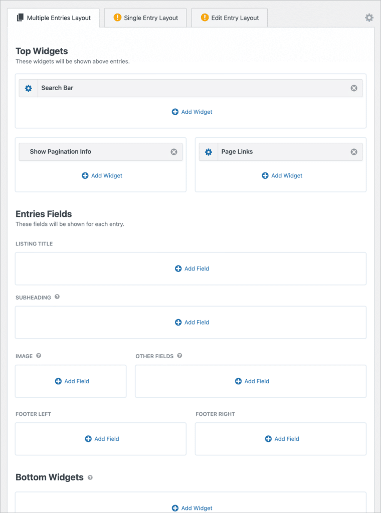 The GravityView drag-and-drop View editor