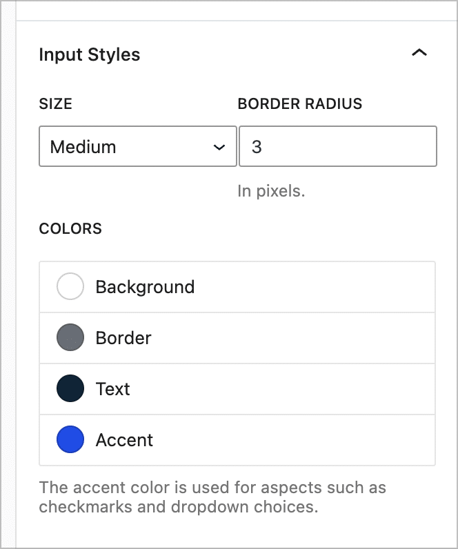 Gravity Forms input styles