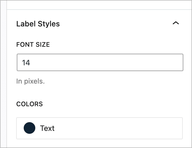 Gravity Forms label styles