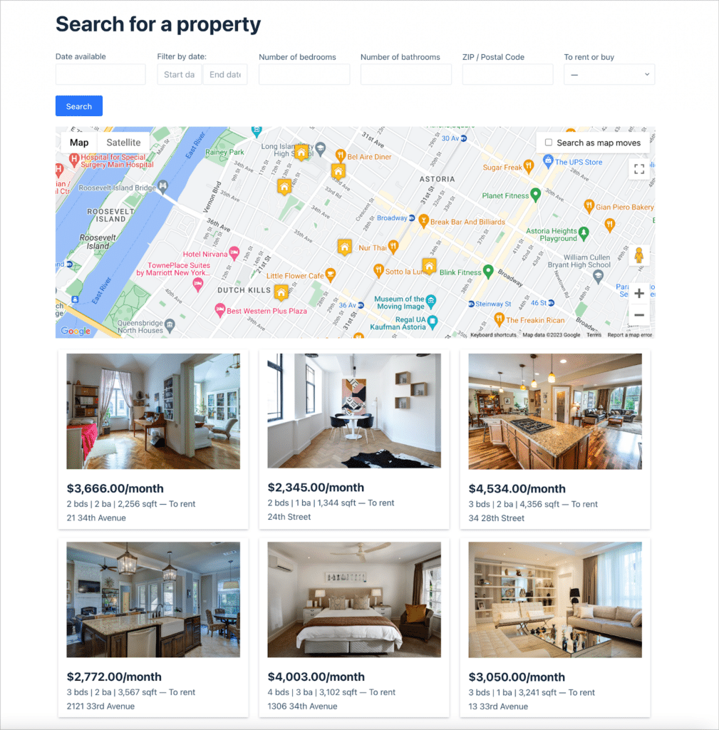 A real-estate directory built using Gravity Forms and GravityView
