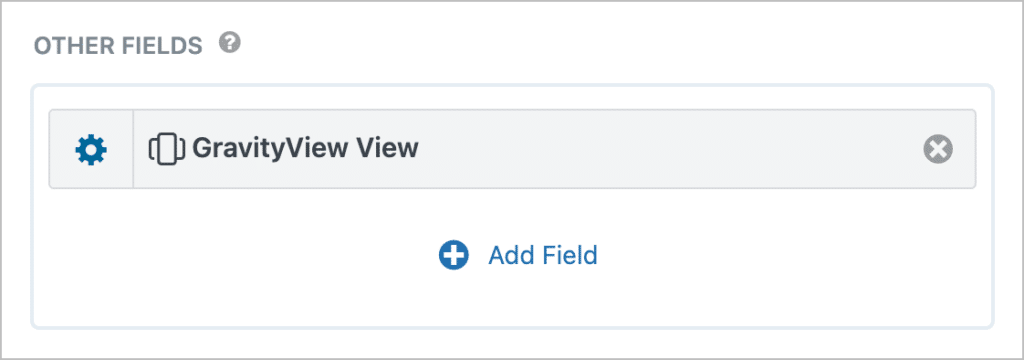 The 'GravityView View' field allowing you to embed a View inside another View in GravityView