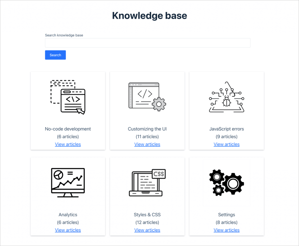 A knowledge base built using GravityView and Gravity Forms