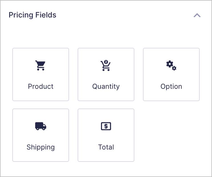 Gravity Forms Pricing fields