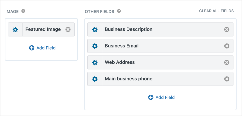 Fields added to the Single Entry layout