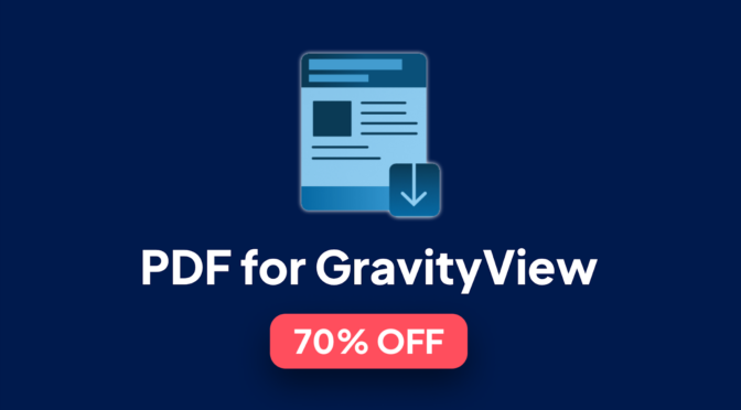 PDF for GravityView: 70% off