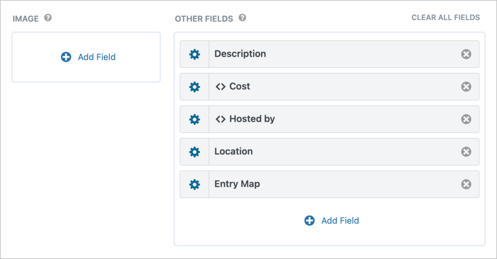 Fields added to the View editor