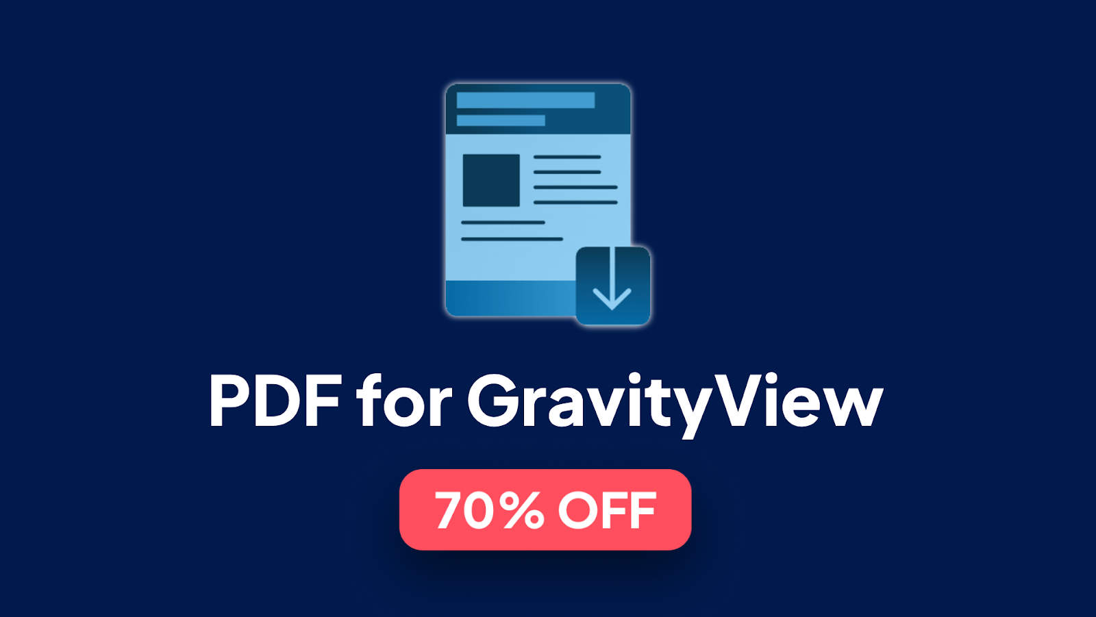 PDF for GravityView: 70% off