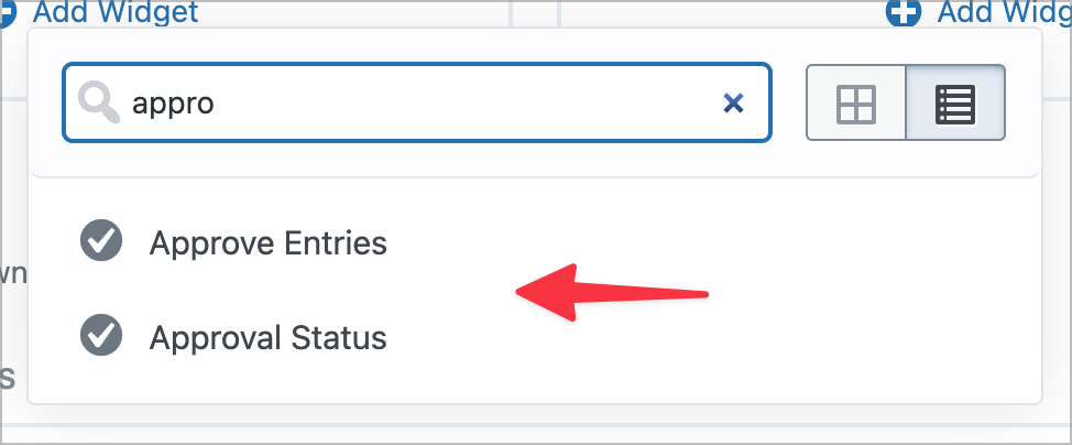 The 'Approve Entries' and 'Approval Status' fields in GravityView