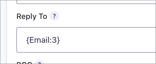 An input field labeled 'Reply To' 