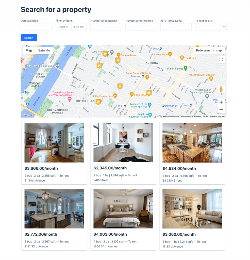 A real estate directory CRUD
