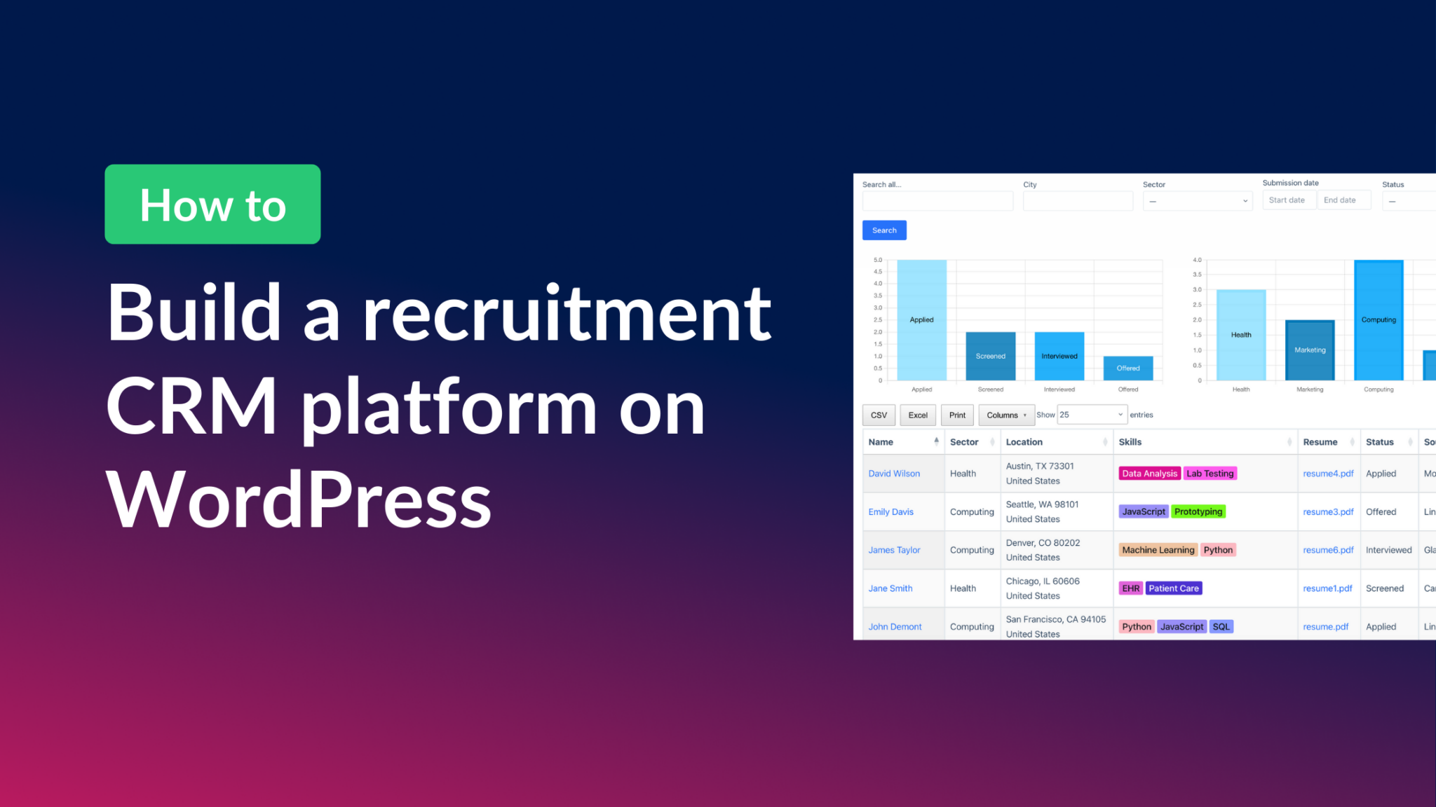 How to build a recruitment CRM platform on WordPress