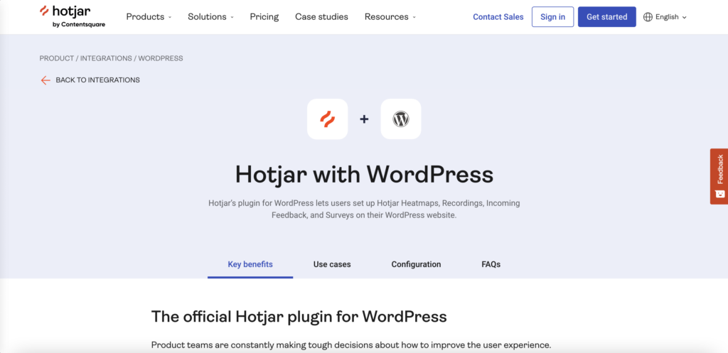 The Hotjar WordPress plugin