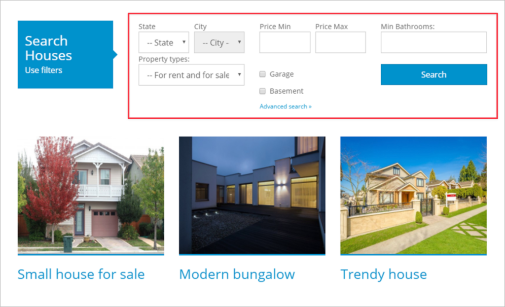 Toolset – Search bar