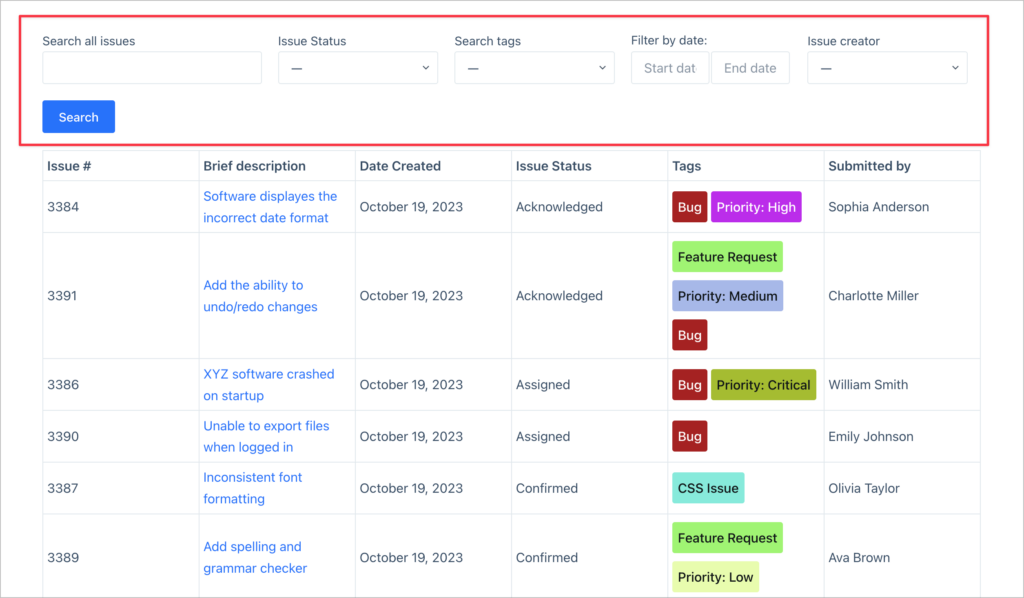 GravityView – Search bar