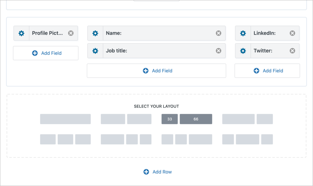 The GravityView drag and drop builder