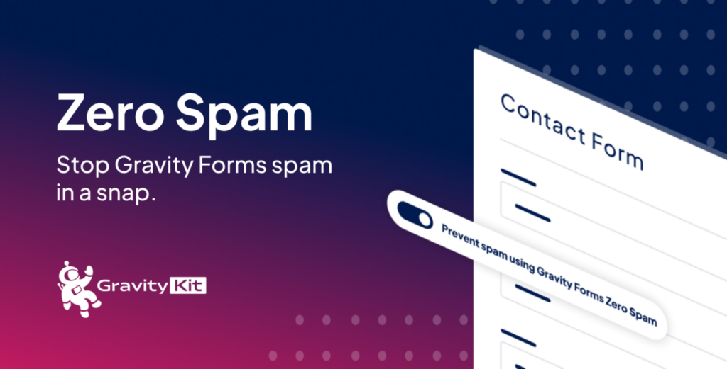 Zerp Spam: Stop Gravity Forms spam in a snap