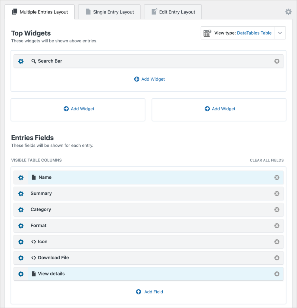 GravityView – View editor