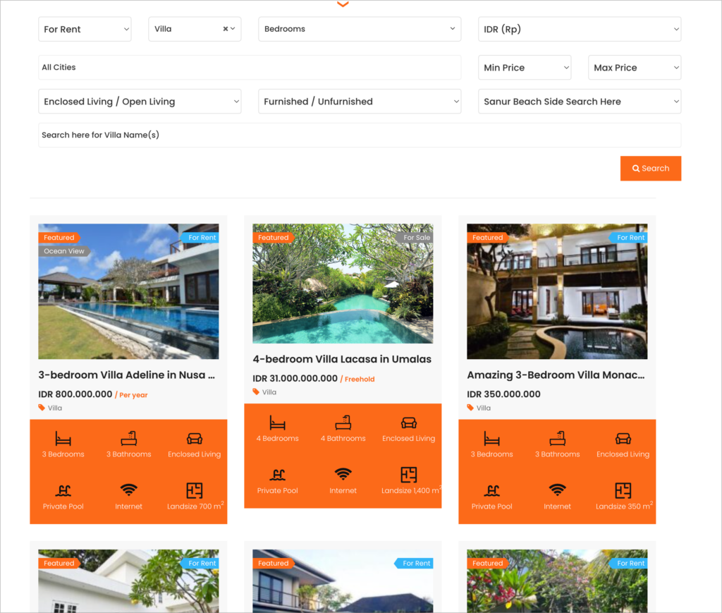 A real estate listing site built with the Essential Real Estate plugin