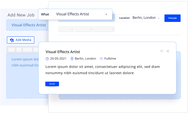 Job Manager and Career WordPress plugin interface
